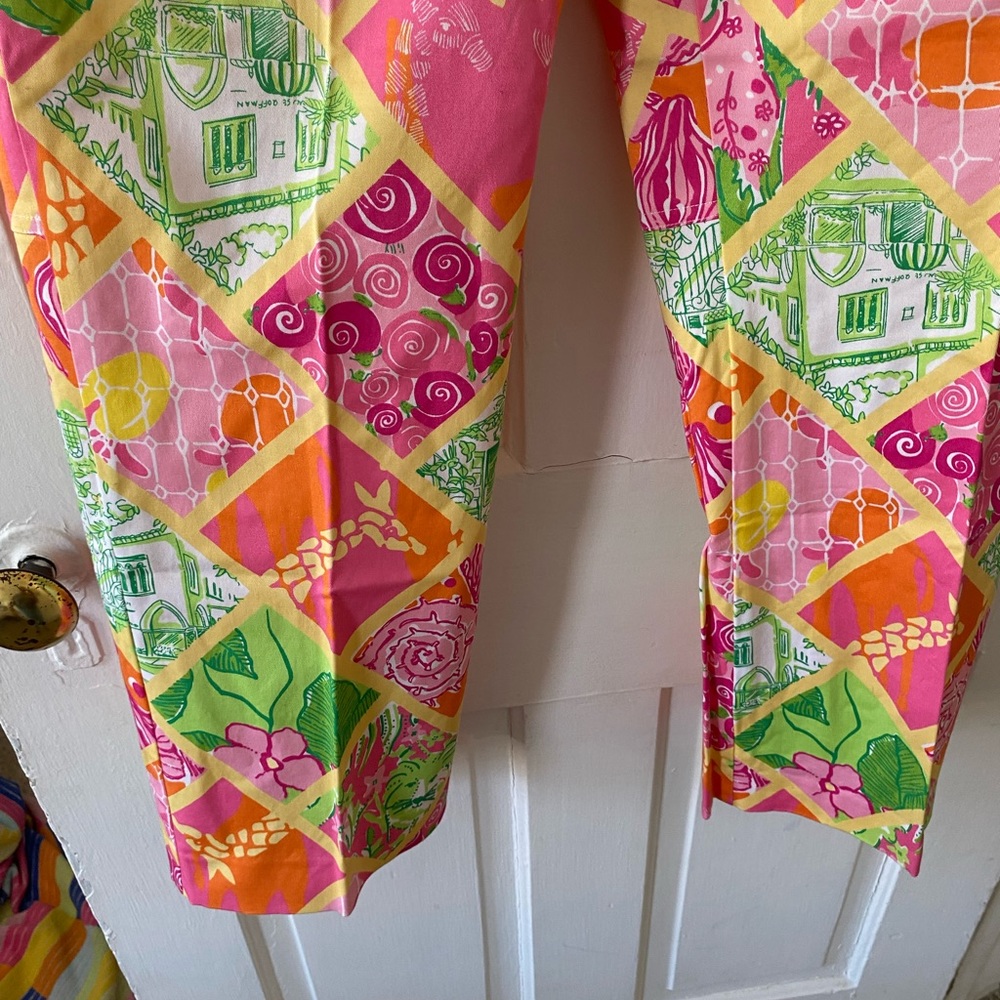 Lilly Pulitzer Print Capri Size 14 - Picture 8 of 11